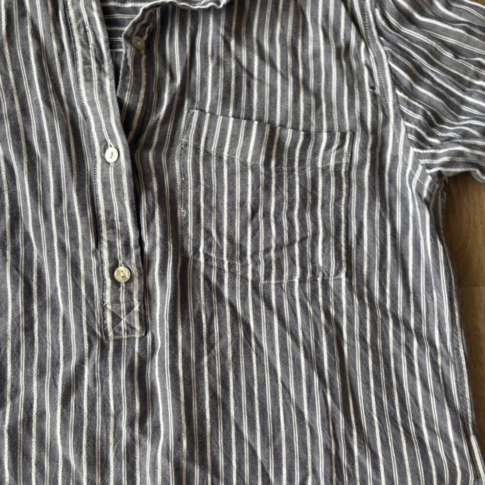 ** Rails Elle shoreditch Stripe Shirt blouse gray stripe XS - Picture 4 of 8